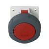MENNEKES 205A beépíthető ipari aljzat 63A 4p (3p+E) 400V piros IP67 - ferde