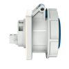 MENNEKES 218A beépíthető ipari aljzat 16A 3p (2p+E) 230V kék IP67 - egyenes