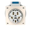 MENNEKES 218A beépíthető ipari aljzat 16A 3p (2p+E) 230V kék IP67 - egyenes
