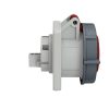MENNEKES 222A beépíthető ipari aljzat 16A 4p (3p+E) 400V piros IP67 - egyenes