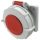 MENNEKES 228A beépíthető ipari aljzat 16A 5p (3p+N+E) 400V piros IP67 - egyenes