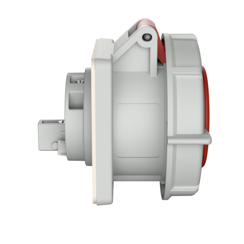 MENNEKES 228A beépíthető ipari aljzat 16A 5p (3p+N+E) 400V piros IP67 - egyenes