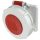 MENNEKES 240A beépíthető ipari aljzat 32A 5p (3p+N+E) 400V piros IP67 - egyenes