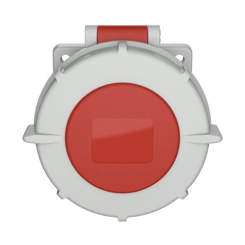 MENNEKES 240A beépíthető ipari aljzat 32A 5p (3p+N+E) 400V piros IP67 - egyenes