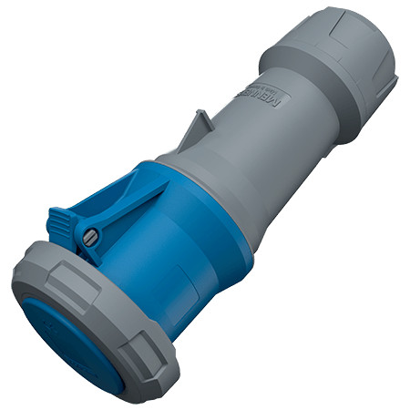 MENNEKES 3403 ipari lengő dugalj 63A 3p (2p+E) 230V kék IP67