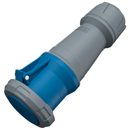 MENNEKES 3403 ipari lengő dugalj 63A 3p (2p+E) 230V kék IP67