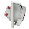 MENNEKES 3485 beépíthető ipari aljzat 16A 5p (3p+N+E) 400V piros IP67 - ferde