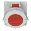 MENNEKES 3485 beépíthető ipari aljzat 16A 5p (3p+N+E) 400V piros IP67 - ferde