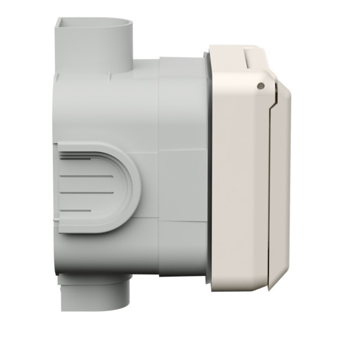 MENNEKES 4130 süllyeszthető ipari design dugalj 32A 5p (3p+N+E) 400V IP44 + sorolható süllyesztő doboz