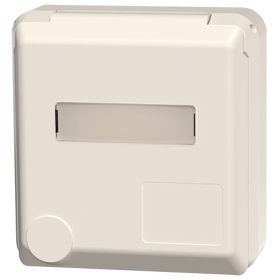   MENNEKES 4142 beépíthető ipari design dugalj 16A 3p (2p+E) 230V IP44 - feliratozható mezővel