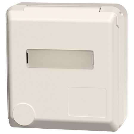 MENNEKES 4142 beépíthető ipari design dugalj 16A 3p (2p+E) 230V IP44 - feliratozható mezővel