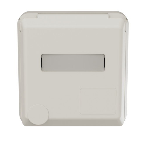 MENNEKES 4142 beépíthető ipari design dugalj 16A 3p (2p+E) 230V IP44 - feliratozható mezővel