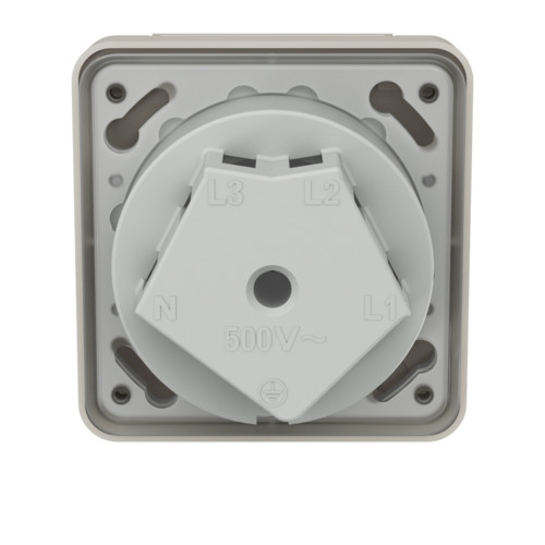 MENNEKES 4150 beépíthető ipari design dugalj 32A 5p (3p+N+E) 400V IP44 - feliratozható mezővel