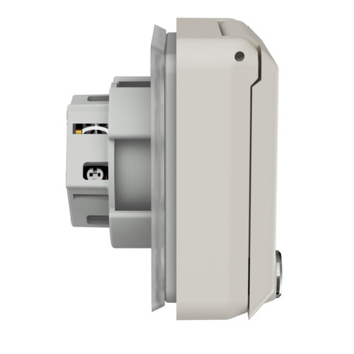 MENNEKES 4175 beépíthető ipari design dugalj 16A 5p (3p+N+E) 400V IP44 - feliratozható mezővel és kulcsos zárral