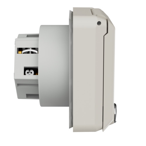 MENNEKES 4180 beépíthető ipari design dugalj 32A 5p (3p+N+E) 400V IP44 - feliratozható mezővel és kulcsos zárral