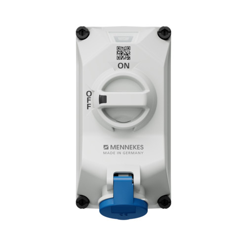 MENNEKES 5611306G DUOi ipari kapcsolós fali aljzat 16A 3p (2p+E) 230V kék IP44