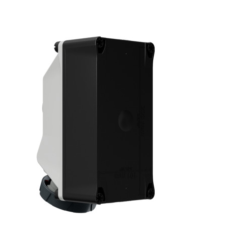 MENNEKES 5612406G DUOi ipari kapcsolós fali aljzat 16A 4p (3p+E) 400V piros IP67 / IP69