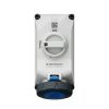MENNEKES 5614306G DUOi ipari kapcsolós fali aljzat 32A 3p (2p+E) 230V kék IP67 / IP69