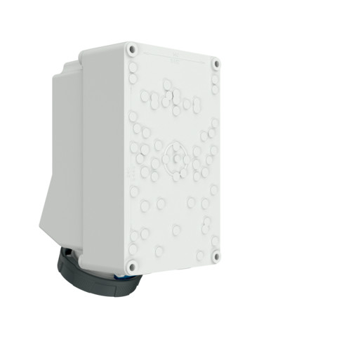 MENNEKES 5911A DUO ipari kapcsolós fali aljzat 63A 3p (2p+E) 230V kék IP67