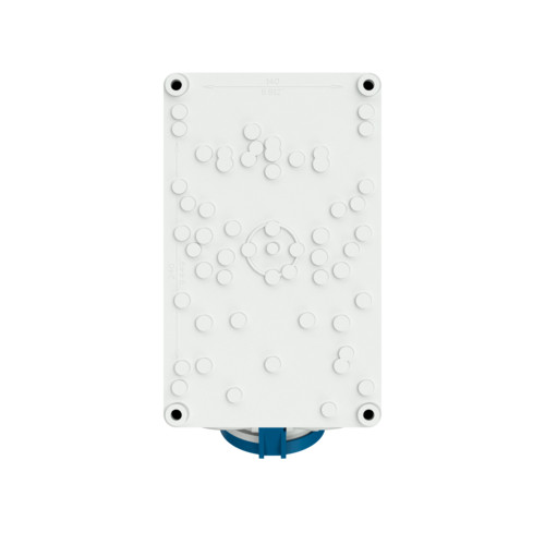 MENNEKES 6571 DUO ipari kapcsolós fali aljzat 63A 3p (2p+E) 230V kék IP44