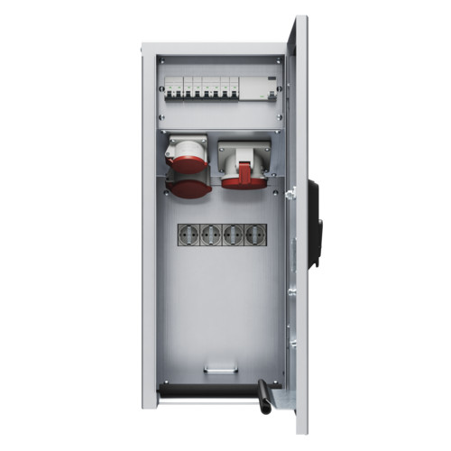 MENNEKES 83698 Rozsdamentes acél falonkívüli ipari dugaszoló kiselosztó tokozat IP43