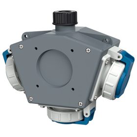   MENNEKES 83700 függeszthető védelem nélküli dugaszoló kiselosztó tokozat IP68 - vegyszerálló