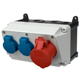   MENNEKES 910007 falonkívüli ipari dugaszoló kiselosztó tokozat IP44