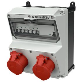   MENNEKES 920019 AMAXX falonkívüli ipari dugaszoló kiselosztó tokozat IP44