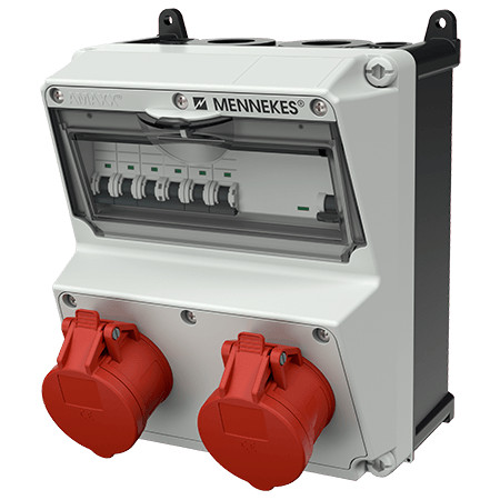 MENNEKES 920019 AMAXX falonkívüli ipari dugaszoló kiselosztó tokozat IP44