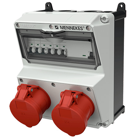 MENNEKES 920023 AMAXX falonkívüli ipari dugaszoló kiselosztó tokozat IP44