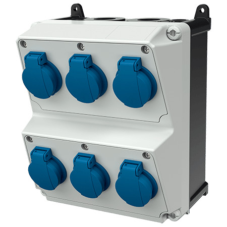 MENNEKES 920028 AMAXX falonkívüli ipari dugaszoló kiselosztó tokozat IP44