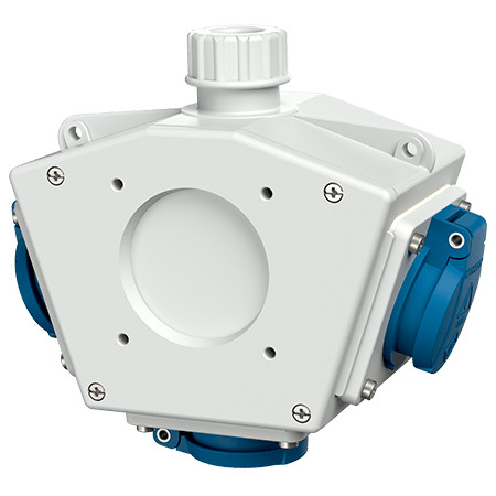 MENNEKES 92798 függeszthető védelem nélküli dugaszoló kiselosztó tokozat IP44