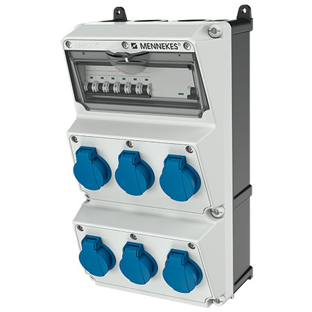 MENNEKES 930001 AMAXX falonkívüli ipari dugaszoló kiselosztó tokozat IP44