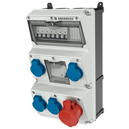 MENNEKES 930019 AMAXX falonkívüli ipari dugaszoló kiselosztó tokozat IP44