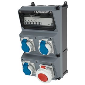   MENNEKES 930027 AMAXX vegyszerálló falonkívüli ipari dugaszoló kiselosztó tokozat IP67