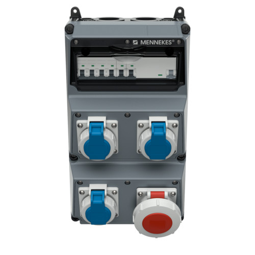 MENNEKES 930027 AMAXX vegyszerálló falonkívüli ipari dugaszoló kiselosztó tokozat IP67