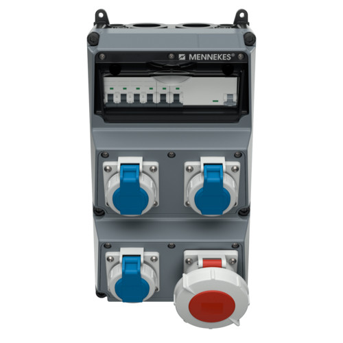 MENNEKES 930028 AMAXX vegyszerálló falonkívüli ipari dugaszoló kiselosztó tokozat IP67