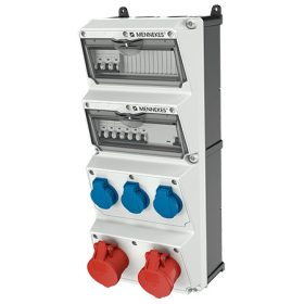   MENNEKES 940002 AMAXX falonkívüli ipari dugaszoló kiselosztó tokozat IP44