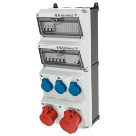   MENNEKES 940006 AMAXX falonkívüli ipari dugaszoló kiselosztó tokozat IP44