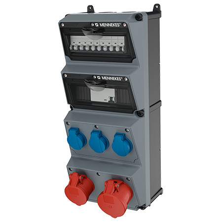 MENNEKES 940015 AMAXX vegyszerálló falonkívüli ipari dugaszoló kiselosztó tokozat IP44