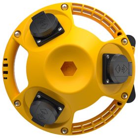   MENNEKES 94351GE 3KRAFT függeszthető ipari dugaszoló kiselosztó tokozat IP44 - sárga