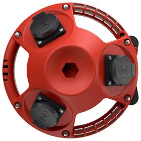   MENNEKES 94351RO 3KRAFT függeszthető ipari dugaszoló kiselosztó tokozat IP44 - piros