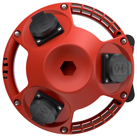 MENNEKES 94351RO 3KRAFT függeszthető ipari dugaszoló kiselosztó tokozat IP44 - piros