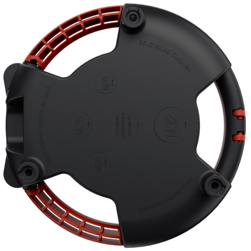 MENNEKES 94351RO 3KRAFT függeszthető ipari dugaszoló kiselosztó tokozat IP44 - piros