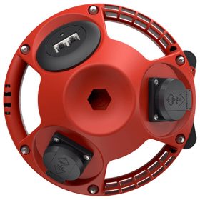   MENNEKES 94354RO 3KRAFT függeszthető ipari dugaszoló kiselosztó tokozat IP20 - piros