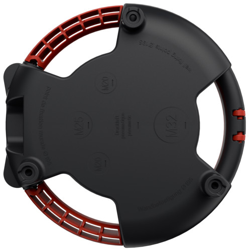 MENNEKES 94354RO 3KRAFT függeszthető ipari dugaszoló kiselosztó tokozat IP20 - piros