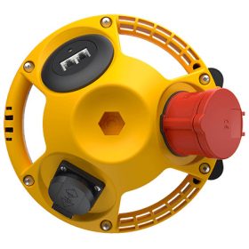   MENNEKES 94355GE 3KRAFT függeszthető ipari dugaszoló kiselosztó tokozat IP20 - sárga