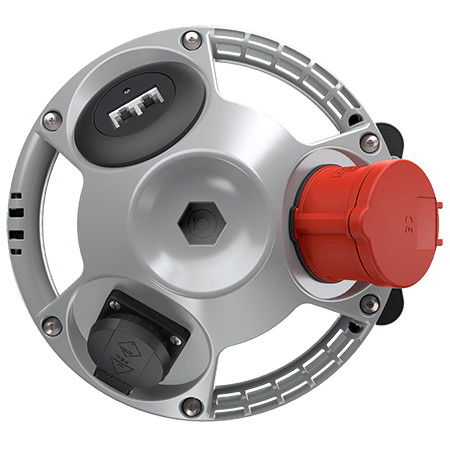 MENNEKES 94355SI 3KRAFT függeszthető ipari dugaszoló kiselosztó tokozat IP20 - szürke