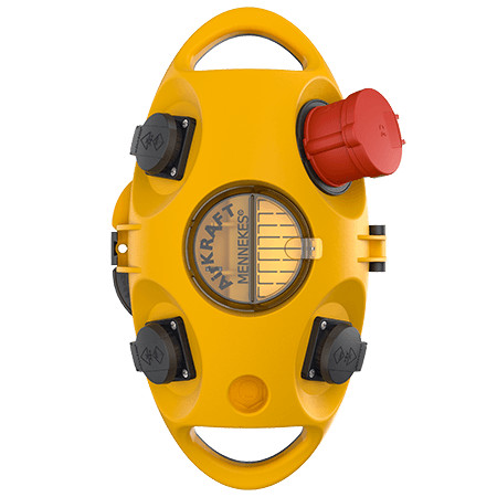 MENNEKES 94550GE AirKRAFT függeszthető ipari dugaszoló kiselosztó tokozat IP44 - sárga