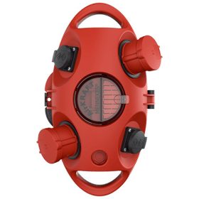   MENNEKES 94552RO AirKRAFT függeszthető ipari dugaszoló kiselosztó tokozat IP44 - piros